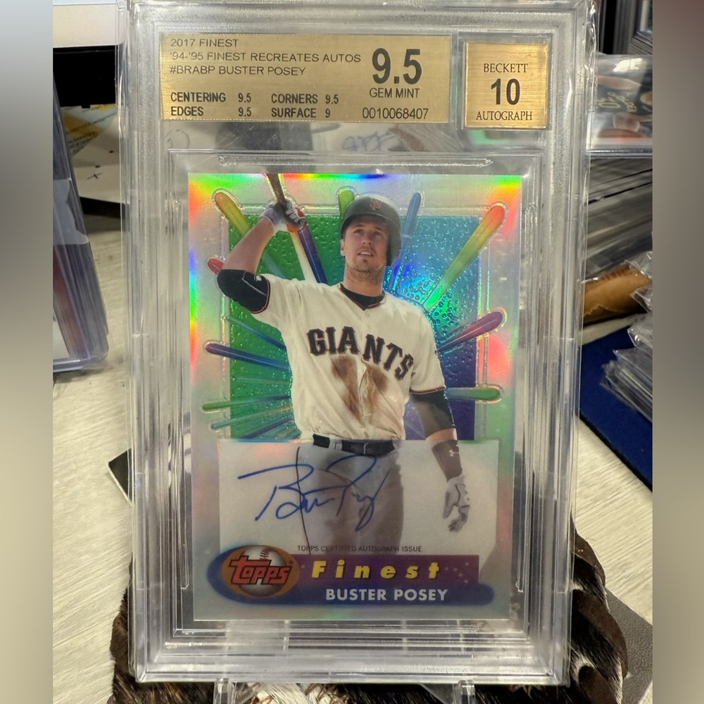 2017 Topps Finest 94-95 Finest Recreates Autos- Buster Posey